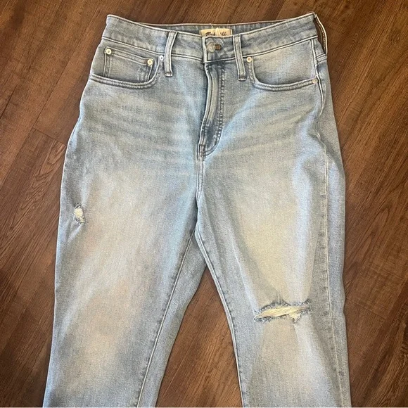 Madewell Light Wash Straight Leg Jeans - Picture 3 of 11